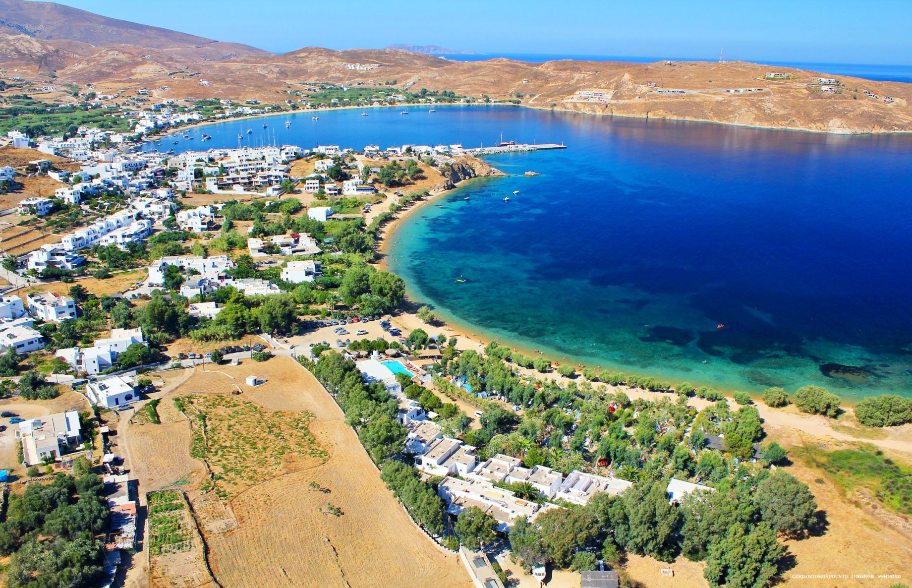 Coralli  Sea Side Resort Amazing Vacation on Livadakia Beach in Serifos Aegean island Lounge Bar is sea front, and there is also a pool and Restaurant inside the complex.
